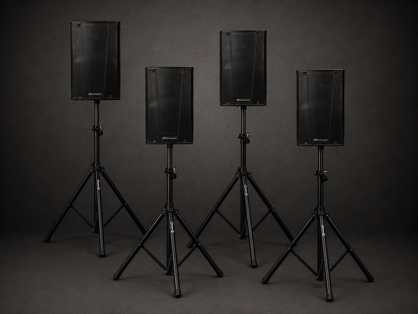 Geluidset met 4 kleine maar krachtige speakers